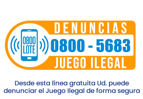 0800-5683 | DENUNCIAS DE JUEGO ILEGAL